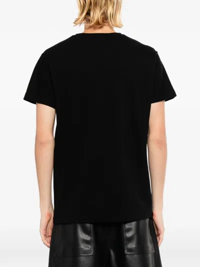 Les Hommes Printed T-shirt In Black