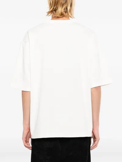 Les Hommes Printed T-shirt In White