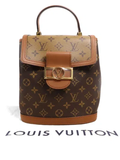 Pre-owned Louis Vuitton Dauphine Backpack In Brown