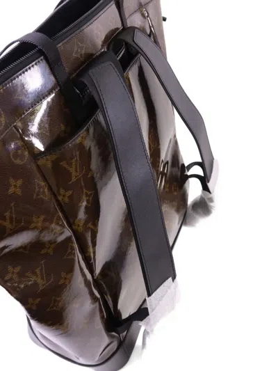 Pre-owned Louis Vuitton Monogram Glaze Backpack In Brown