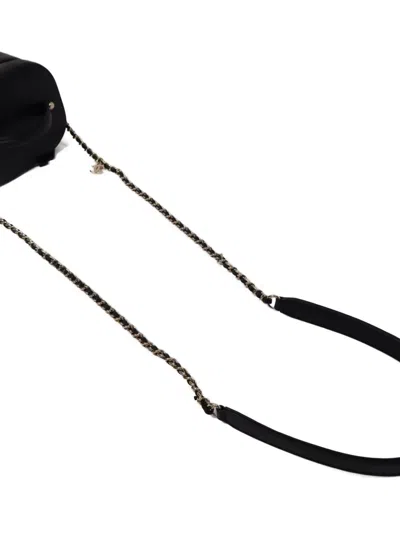 Pre-owned Chanel Interlocking-cc Mini Bag In Black
