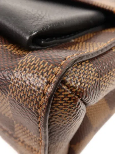 Pre-owned Louis Vuitton Pm Vavin Checked-pattern Shoulder Bag In Brown