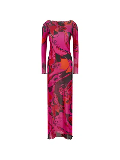 Pucci Elegant Mini Dress For Women In Pink