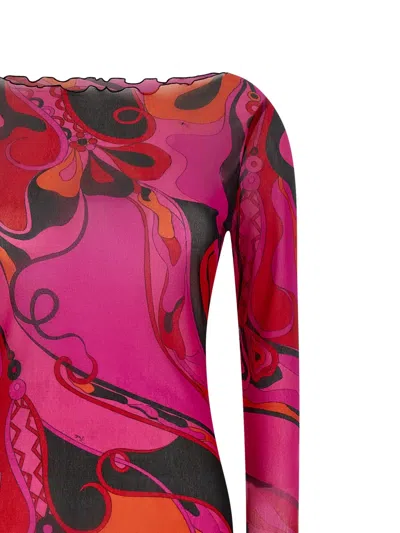 Pucci Elegant Mini Dress For Women In Pink