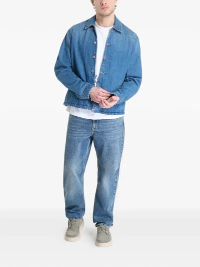 Samsoe & Samsoe Sarobin Denim Jacket In Blue