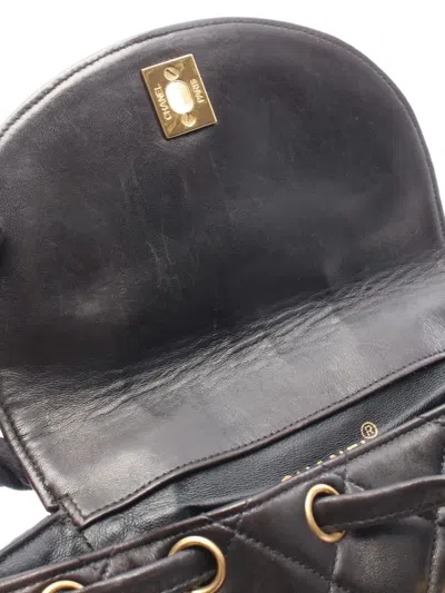 Pre-owned Chanel 1994-1996 Interlocking Cc Backpack In Brown