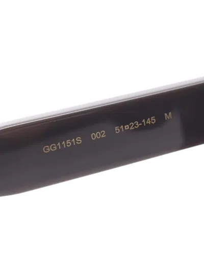 Pre-owned Gucci Square-frame Sunglasses In Black