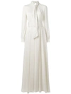 LANVIN tied neckline cady gown,DRYCLEANONLY