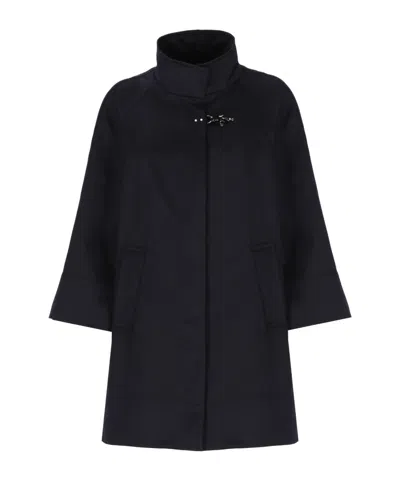 Fay Short High Collar Waterproof Jacket In Black