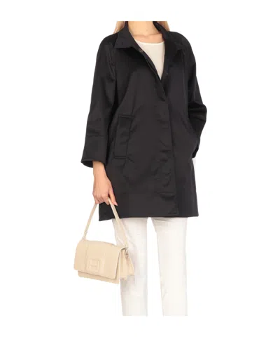 Fay Short High Collar Waterproof Jacket In Black