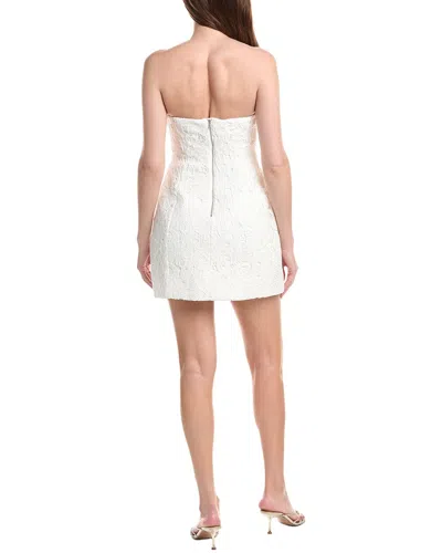 Bardot Karoline Lace-overlay Strapless Mini Dress In White
