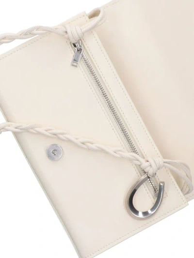 Jil Sander Tangle Strap Wallet In Neutral