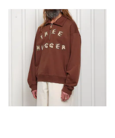 Story Mfg. Geo Pullover In Brown