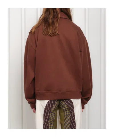 Story Mfg. Geo Pullover In Brown