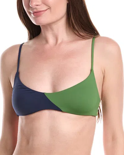 Weworewhat Colorblock Tie-back Bikini Top In Multi