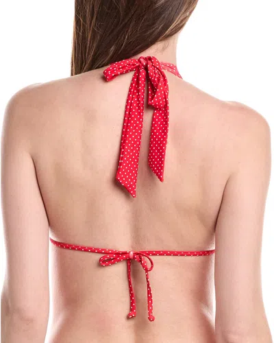 Weworewhat Halter Bikini Top In Red