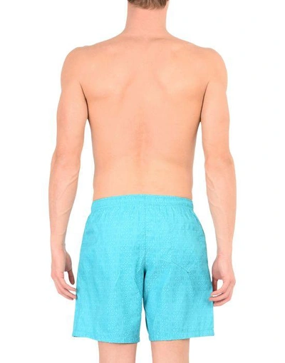 Shop Moschino Swimming Trunks - Item 47192611 In Turquoise