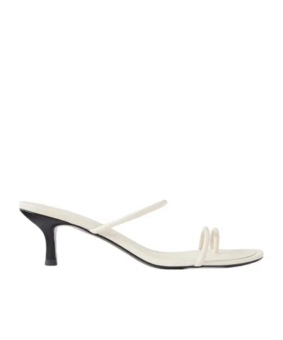 St Agni Minimal Strap Heel In Neutral