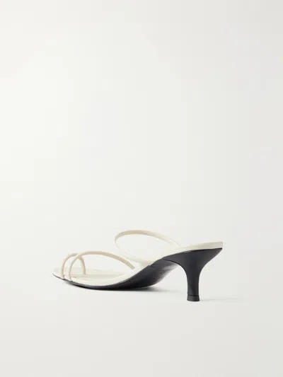 St Agni Minimal Strap Heel In Neutral