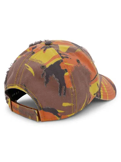 Martine Rose Collage Distressed Cap In Multi
