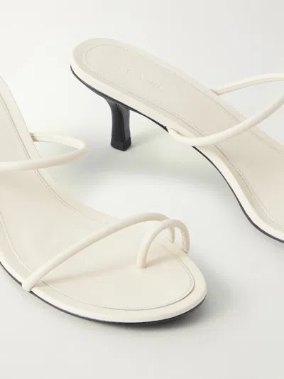 St Agni Minimal Strap Heel In Neutral