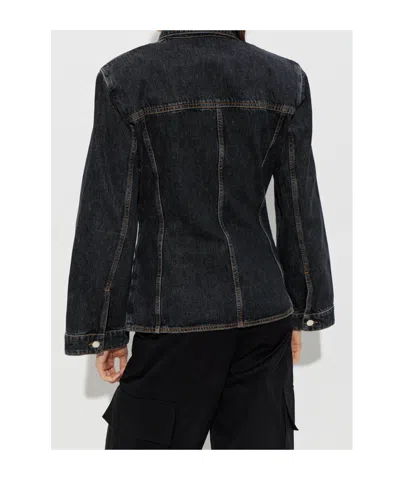 Iro Long-sleeved Denim Jacket In Black