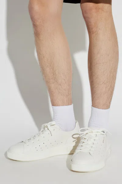 Bally Perforated Leather Sneakers In White