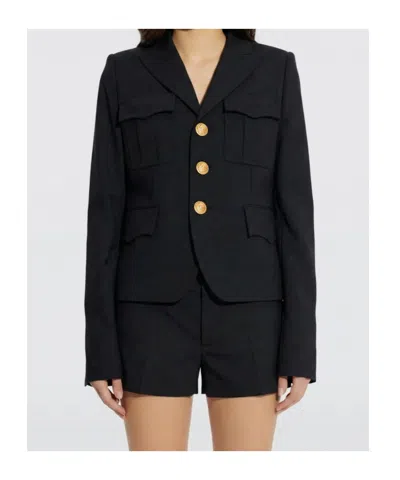 Dsquared2 Flap-pocket Single-breasted Blazer In Black