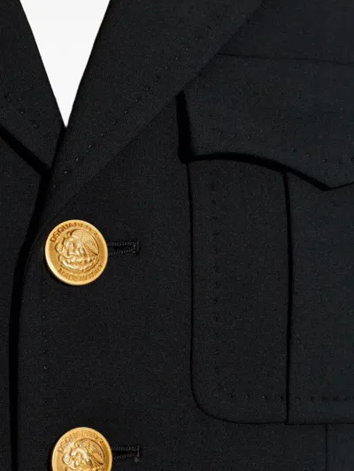 Dsquared2 Flap-pocket Single-breasted Blazer In Black