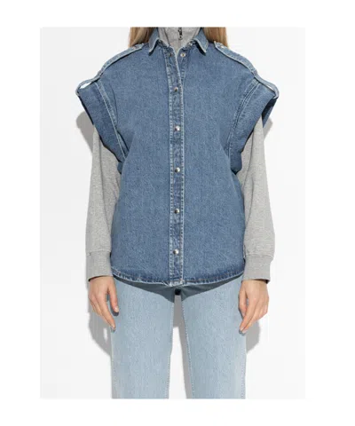 Iro Collared Denim Jacket In Blue