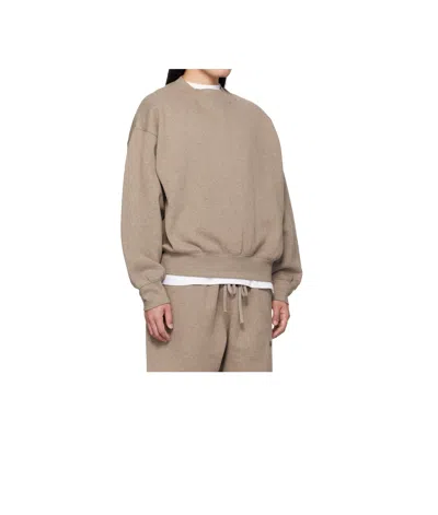 Essentials Crew Neck Pullover In Brown