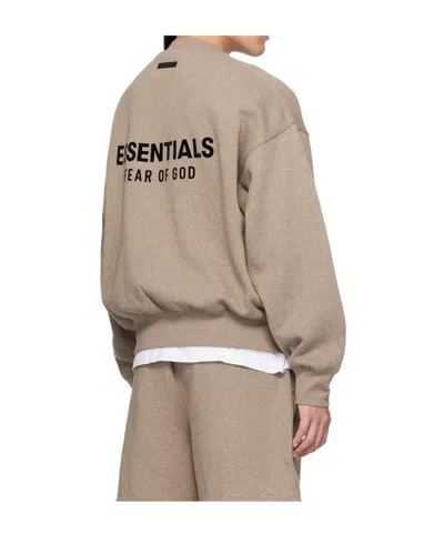 Essentials Crew Neck Pullover In Brown