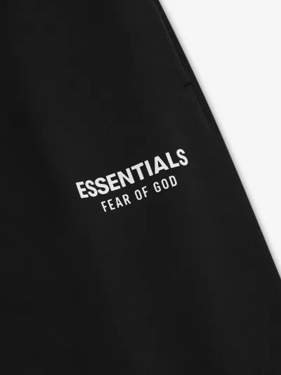 Essentials Drawstring Logo-detail Track Pants In Black