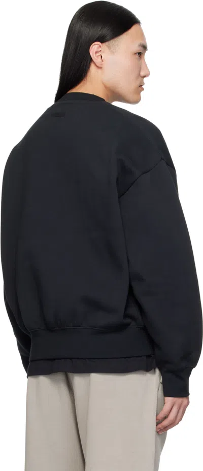 Essentials Crew Neck Sweatshirt In Black