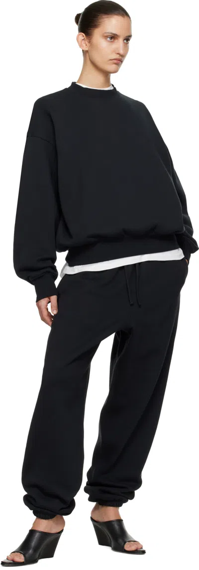 Essentials Crew Neck Sweatshirt In Black
