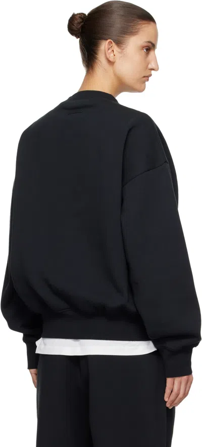 Essentials Crew Neck Sweatshirt In Black