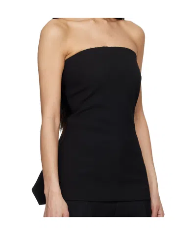Entire Studios Strapless Top In Black