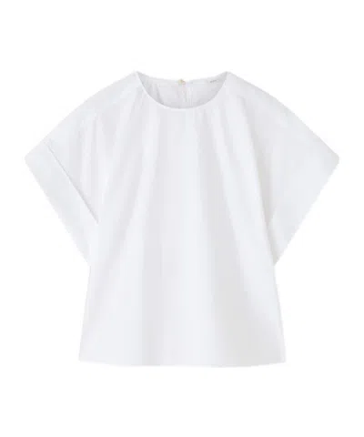 Joseph Fassia Cotton Poplin Blouse In White