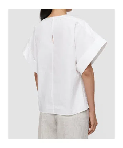 Joseph Fassia Cotton Poplin Blouse In White