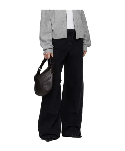 Entire Studios Belt Loops Jeans In Black