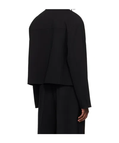 Entire Studios Craft Cropped Jacket In Black