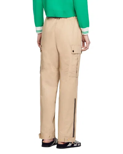 Sandro Harbor Pant In Neutral