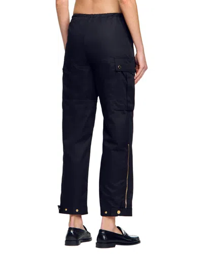 Sandro Harbor Pant In Black