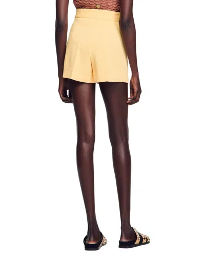 Sandro Ray Short In Yellow