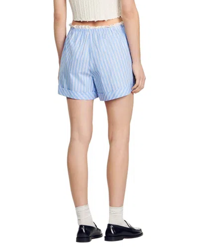 Sandro Stitch Short In Blue