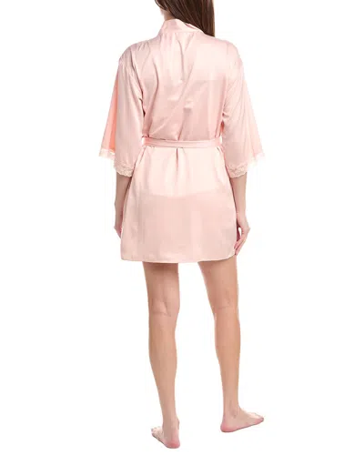 Flora Nikrooz 3pc Solid Charm Wrap & Solid Charm Cami Set In Pink