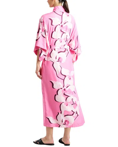 Natori Orchida Robe In Pink