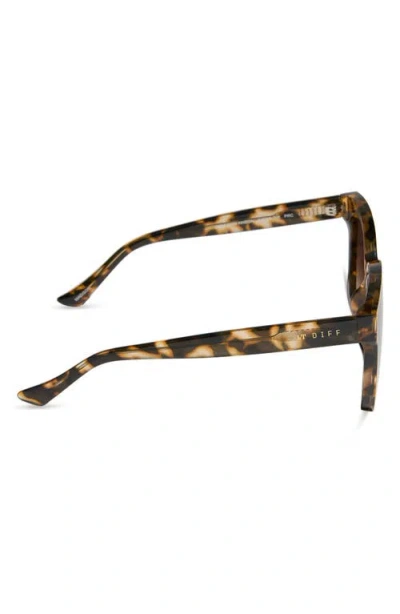 Diff Madison 63mm Oversize Square Sunglasses In Brown