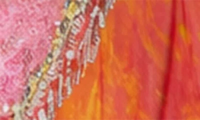 Ranee's Ranees V-neck Long Caftan In Multi