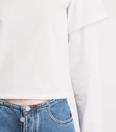 Still Here Organic Cotton 2tee T-shirt In White
